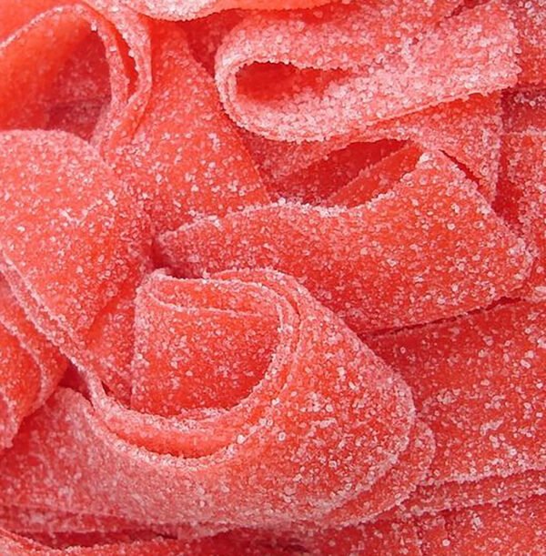 Sour Strawberry Straps 100g